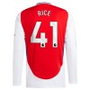 Officiële Voetbalshirt Arsenal Rice 41 Thuis 2024-25 Lange Mouw - Heren